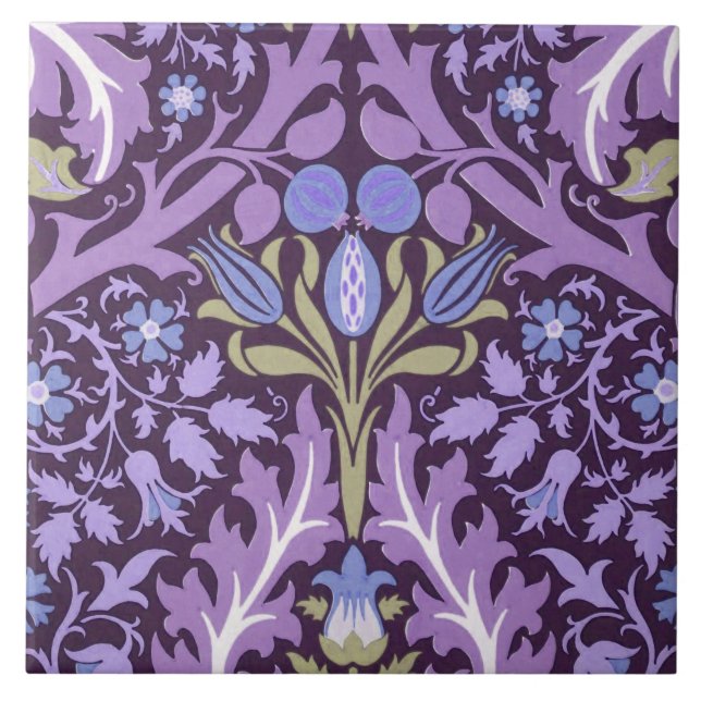 Carreau William Morris "Feuilles de jardin" 2 (Devant)
