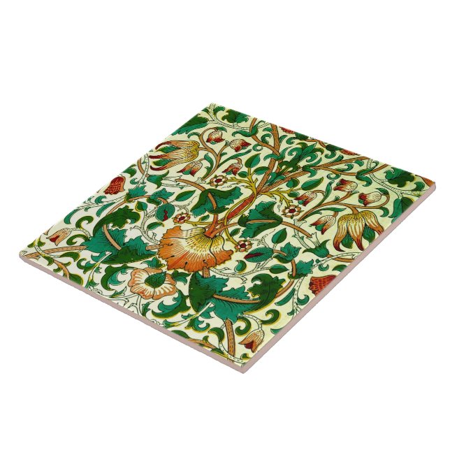 Carreau William Morris Fine Fond d'écran Floral Motif (Côté)