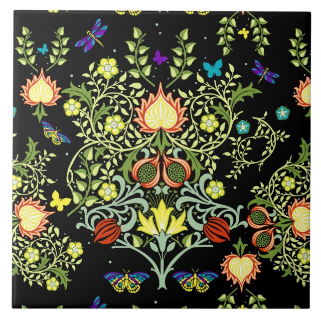 Carreau William Morris Floral (Devant)