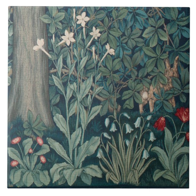 Carreau William Morris Forêt Fleur sauvage Tapisserie (Devant)