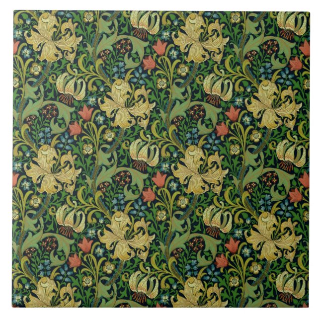 Carreau William Morris "Golden Lily" 4 (Devant)