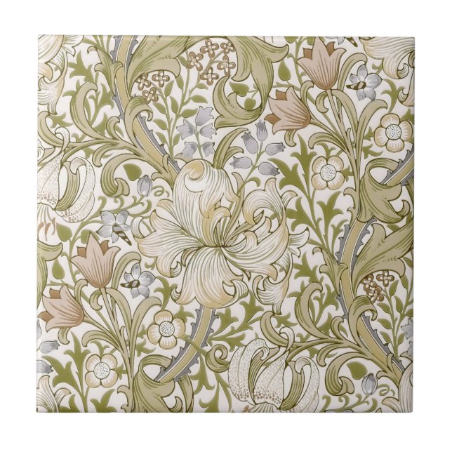 Carreau William Morris Golden Lily Garden Flower Classic (Devant)