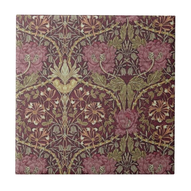 Carreau William Morris, Honeysuckle, floral. motif, art (Devant)