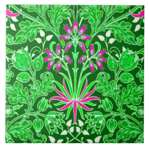 Carreau William Morris Hyacinth Imprimer, Lime Green