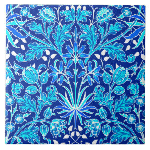 Carreau William Morris Hyacinth Imprimer, Navy et Cobalt B