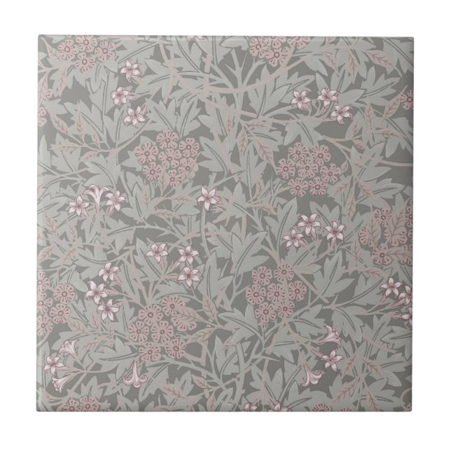 Carreau William Morris Jasmine Motif de fleurs (Devant)