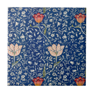Carreau William Morris Medway Floral bleu