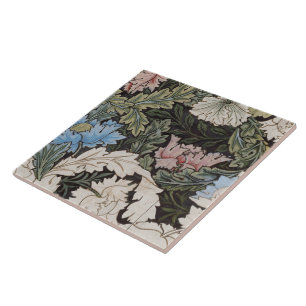 Carreau William Morris Motif de couronnes décoratives