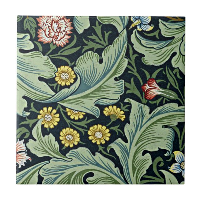 Carreau William Morris motif, Leicester (Devant)