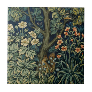 Carreau William Morris Pheasier Bois Bois