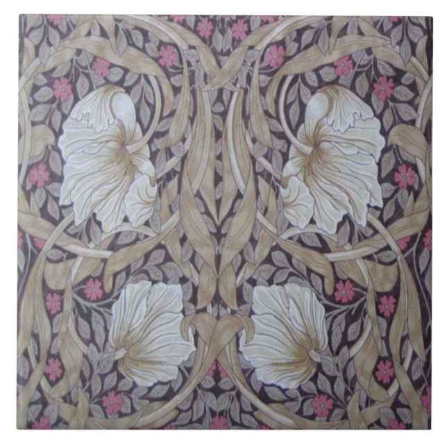 Carreau William Morris Pimpernel Conception répétée (Devant)