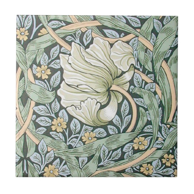 Carreau William Morris Pimpernel Fond d'écran floral (Devant)