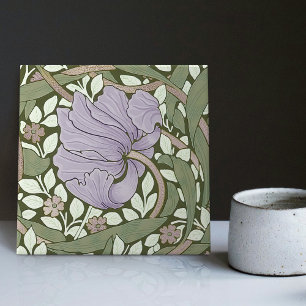 Carreau William Morris Pimpernel Motif Vintage en céramiqu