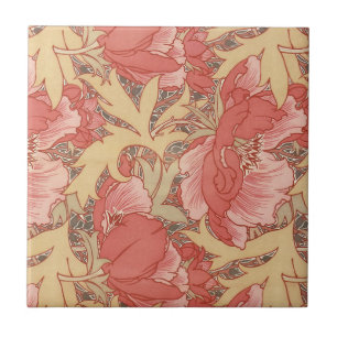 Carreau William Morris Poppies Floral Art