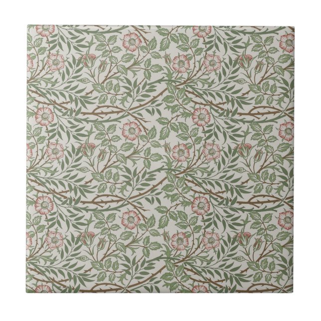 Carreau William Morris Sweetbrie Floral Art Nouveau (Devant)