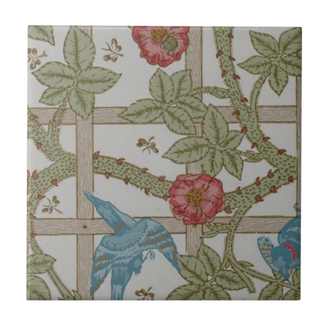 Carreau William Morris Trellis Wallpaper Art (Devant)
