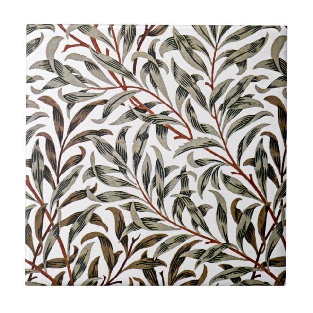 Carreau William Morris - Willow Bough motif (Devant)