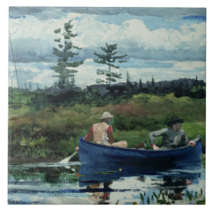Carreau Winslow Homer - le bateau bleu