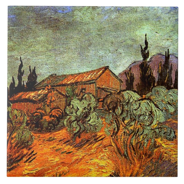 Carreau Wooden Sheds, famous van Gogh painting, (Devant)