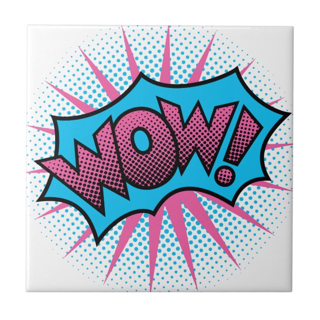 Carreau Wouah Design de texte (Devant)