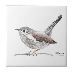 Carreau Wrens Rustique cuisine Vintage Oiseaux Bois Wren