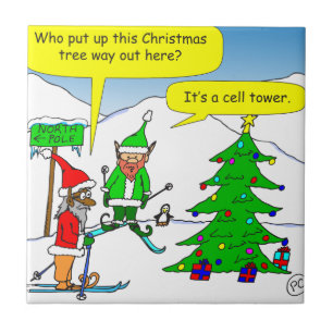 Carreau x56 cellule tour de Noël arbre dessin animé