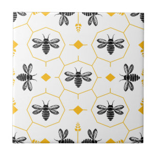 Carreau Yellow Bee Summer Cuisine Backsplash Carrelage en 