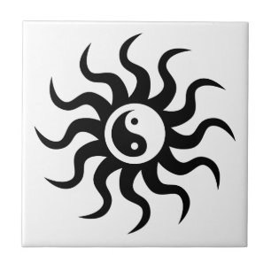 Carreau Yin-Yang Sun-Noir/blanc