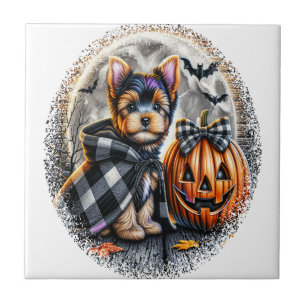 Carreau Yorkie Chien Halloween