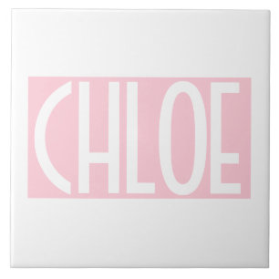 Carreau Your Bold White Text on Light Pink