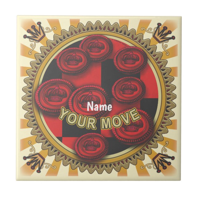 Carreau Your Move Checkers tile (Devant)