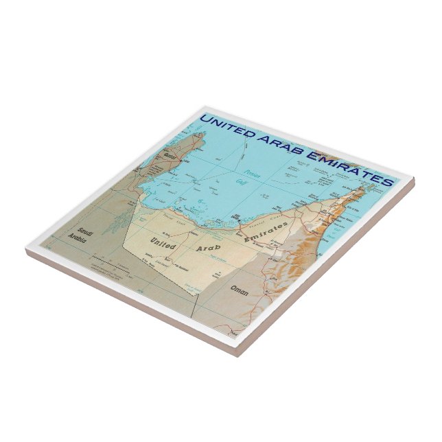 Carreau zAE026 MAP, Émirats arabes unis, Émirats arabes un (Côté)