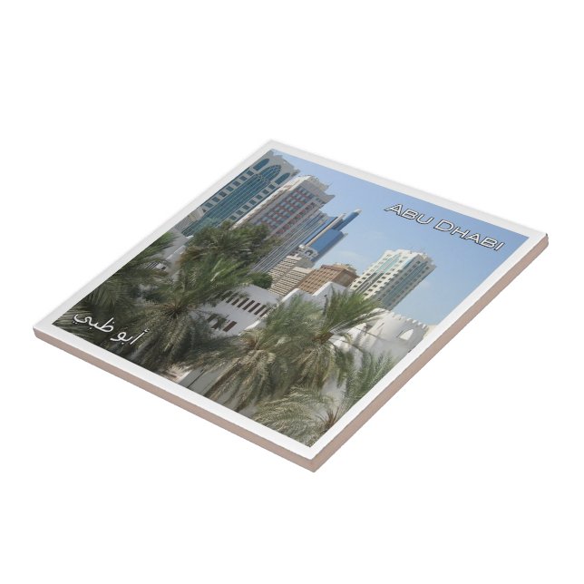 Carreau zAE061 ABU DHABI panorama, EAU, Asie, (Côté)