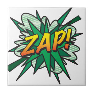 Carreau ZAP Fun Retro Comic Book Pop Art