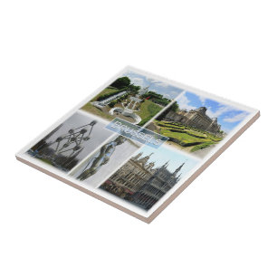 Carreau zBE005 BRUXELLES, Manneken Pis, Belgique,