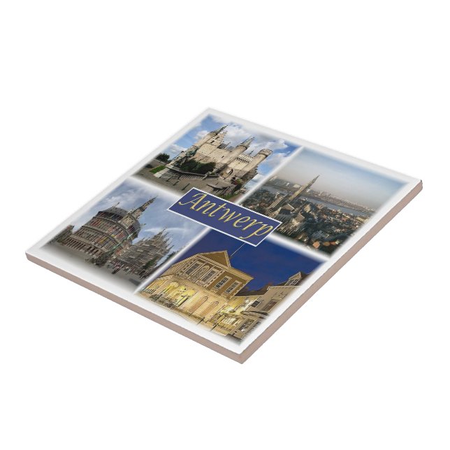 Carreau zBE008 ANTWERP Belgique, Carrelage en céramique (Côté)