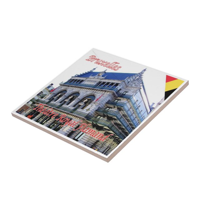 Carreau zBE014 BRUXELLES BRUXELLES, Théâtre royal flamand (Côté)