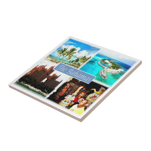 Carreau zBS004 BAHAMAS mosaïque, Amérique, (Côté)