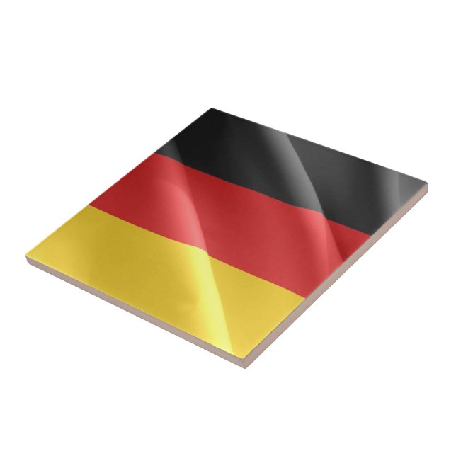 Carreau zDE002 ALLEMAND agitant DRAPEAU, Allemagne, (Côté)