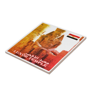 Carreau zEG029 EGYPT, Temple de Louxor, Afrique, Réfrigéra