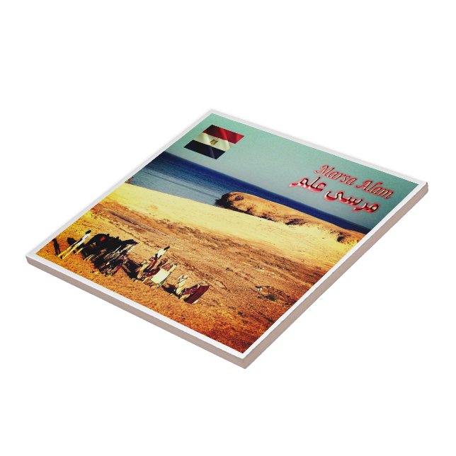 Carreau zEG045 MARSA ALAM, Mer Rouge, Égypte, Afrique, (Côté)