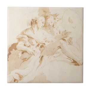 Carreau Zéphyr et Flora