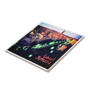 Carreau zER004 ASMARA PAR Nuit, Érythrée, Afrique,