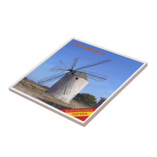 Carreau zES062 FORMENTERA WINDMIL, Espagne des Baléares,