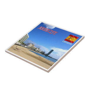 Carreau zES086 LANZAROTE, ARRECIFE, Espagne,