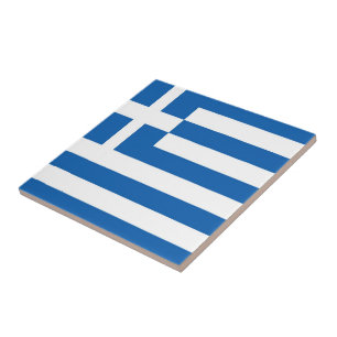 Carreau zGR001 Grèce, DRAPEAU GRECQUE,