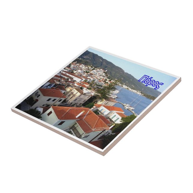 Carreau zGR043 PAROS Grèce, (Côté)