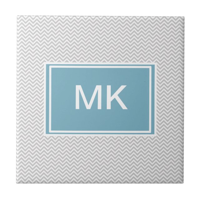 Carreau ZigZag gris simple (Devant)