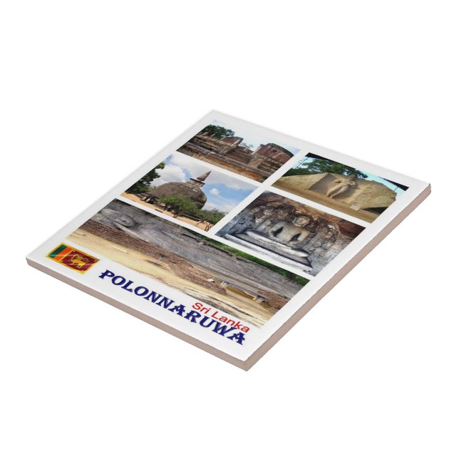 Carreau zLK015 collage POLONNARUWA, Sri Lanka, (Côté)