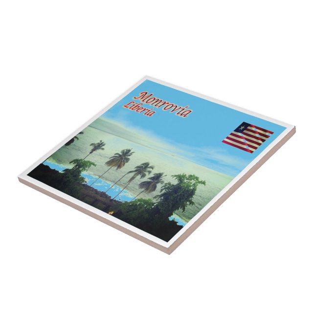 Carreau zLR005 MONROVIA, Libéria, Afrique, (Côté)